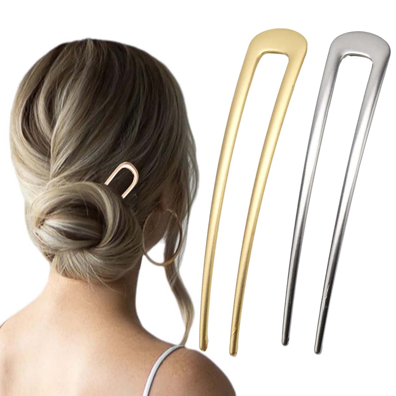 Hair Care Guide - Horquillas Francesas en Forma de U,