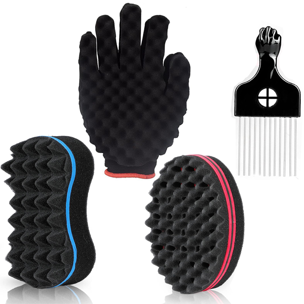 Twist Sponge Coil - 1 Uds. Cepillo de pelo ovalado