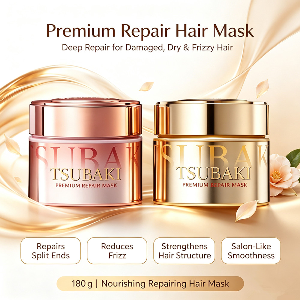 Hair Care Tsubaki - Mascarilla Reparadora Premium TSUBAKI, Repara Profundamente