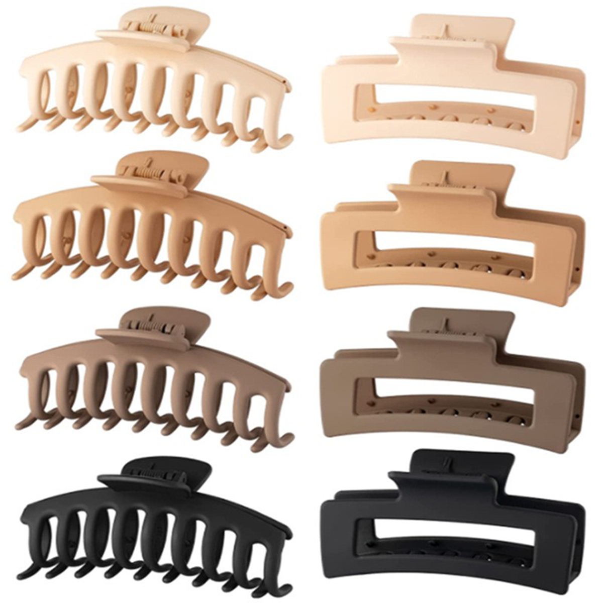Hair Clip Claw Large - Pinzas para el cabello negras para