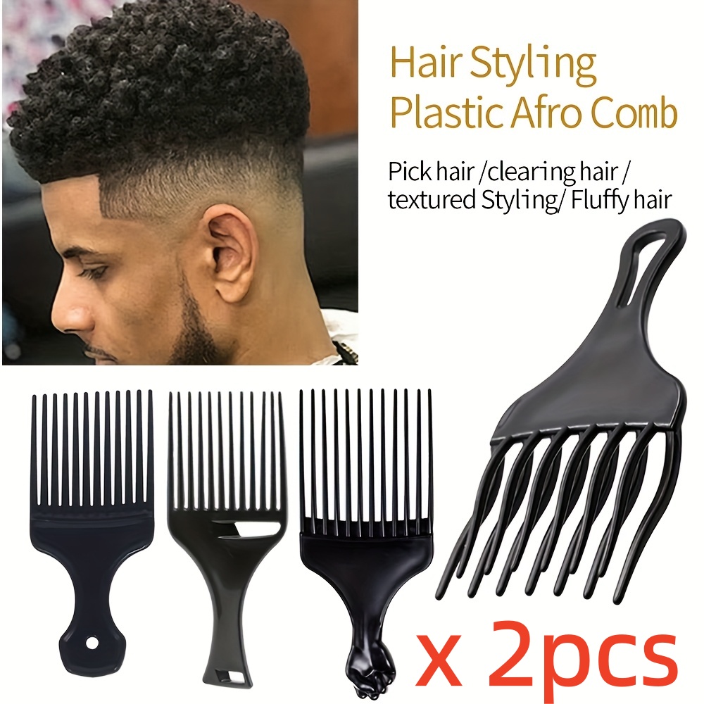 Hair Care Guide - Paquete de 2 peines profesionales para
