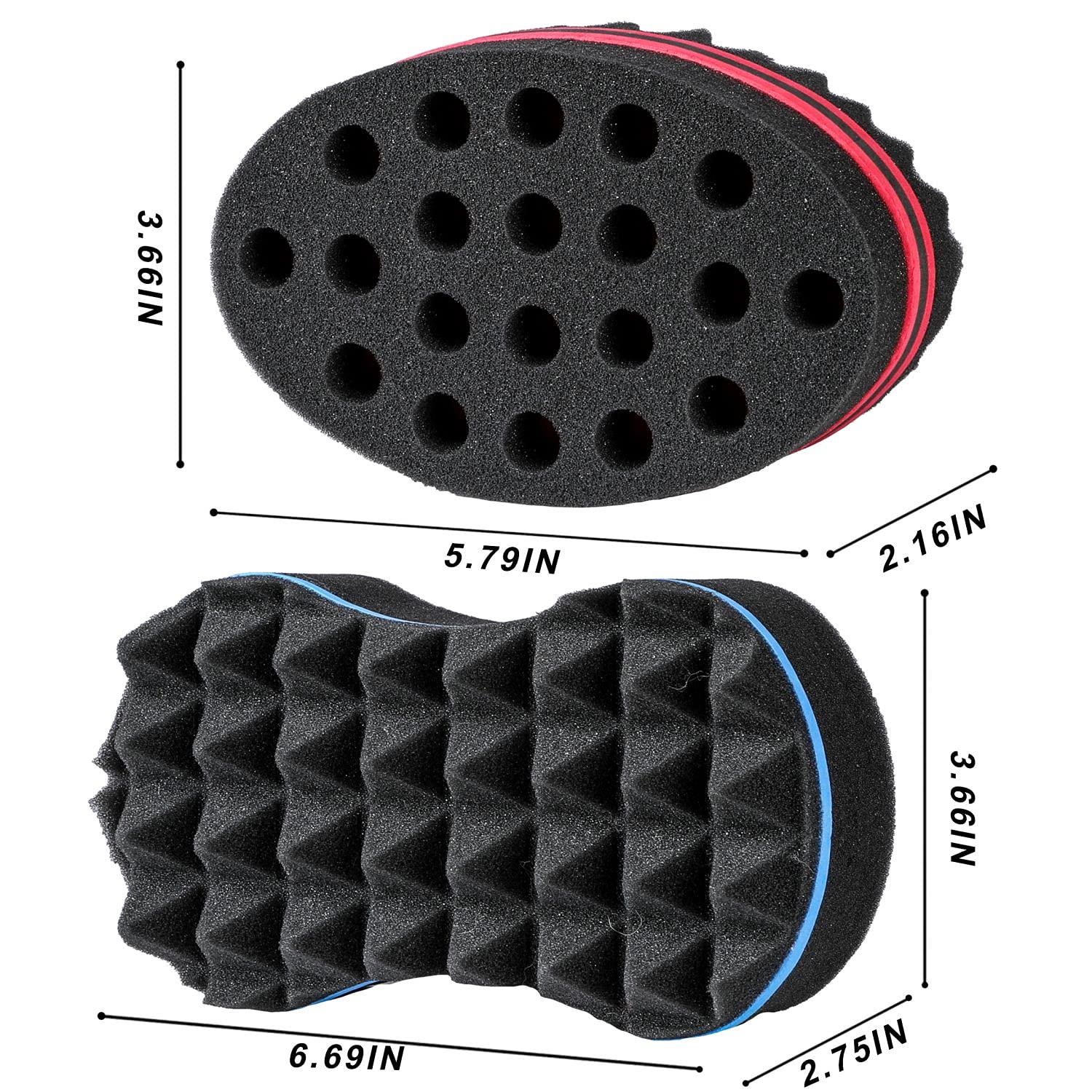 1 Uds. Cepillo de pelo ovalado - Twist Sponge Coil reseña y precio