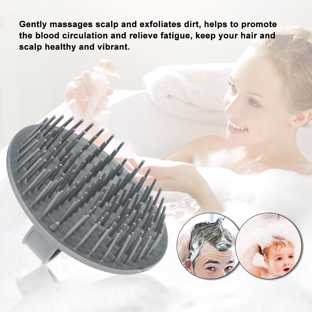 Cepillo de champú de silicona, - Hair Care Dandruff reseña y precio