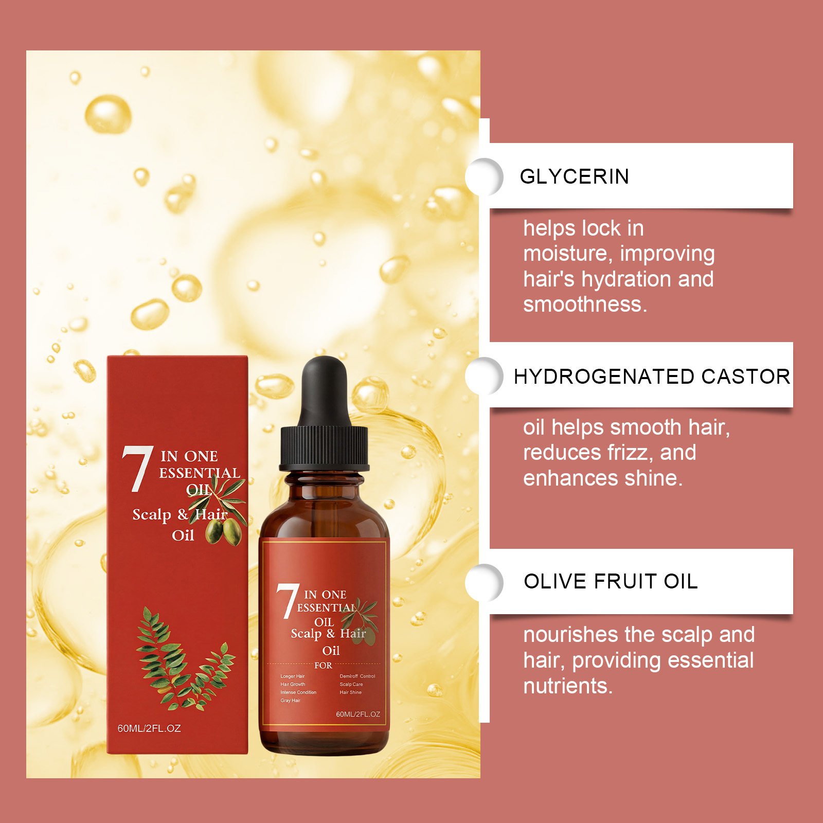 Aceite Esencial para el Cabell - Hair Care Olive Oil reseña y precio